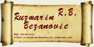 Ruzmarin Bežanović vizit kartica